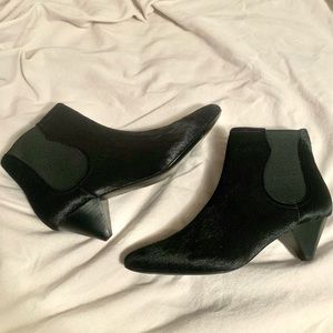 Joie "Barleena" Real Calf-Hair Ankle Booties NWB